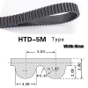 CONTI SYNCHROBELT, Timing Belt, HTD 450-5GT-15 - Image 2