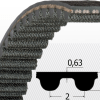CONTI SYNCHROBELT, Timing Belt, HTD 450-5GT-15 - Image 3