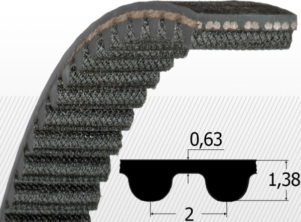 CONTI SYNCHROBELT, Timing Belt, HTD 560-8M-40 - Image 3