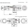 GX12-3 Aviation Connector (3-Pin) – Male and Female Pair - Image 5