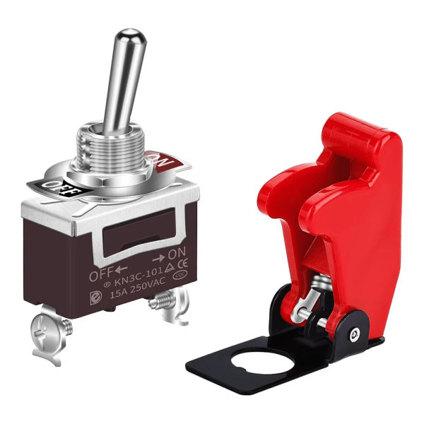 Pilot Toggle Switch with Safety Cover