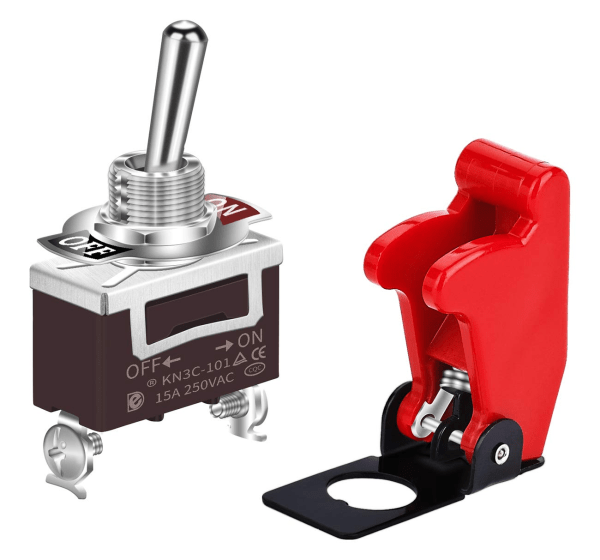 Pilot Toggle Switch with Safety Cover - Image 4