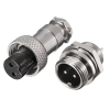 GX12-2 Aviation Connector (2-Pin) – Male and Female Pair