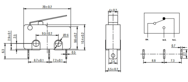 KW12 Micro Limit Switch – Precision Snap-Action Control - Image 5